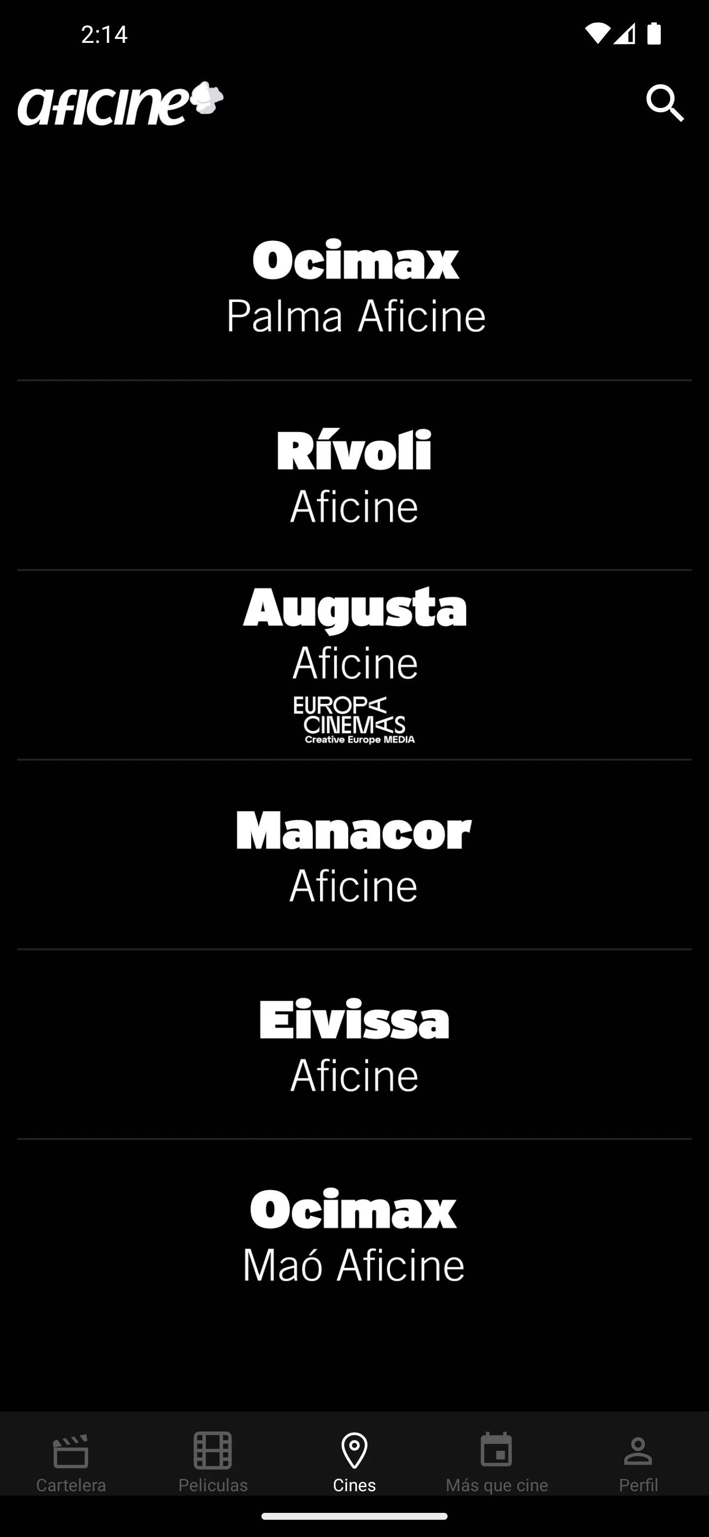 Aficine screenshot
